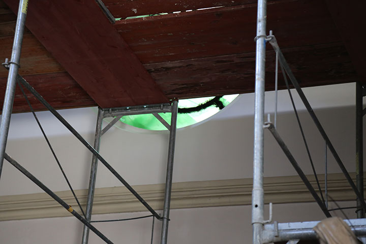 03.08.2017 Obnova stropa v stranski kapeli